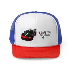 Sports Car Trucker Cap, Baseball Hat, Retro Snapback, Hip Hop Headwear, Vintage Truck Driver Cap, Racing Cap, Men&#39;s Accessories