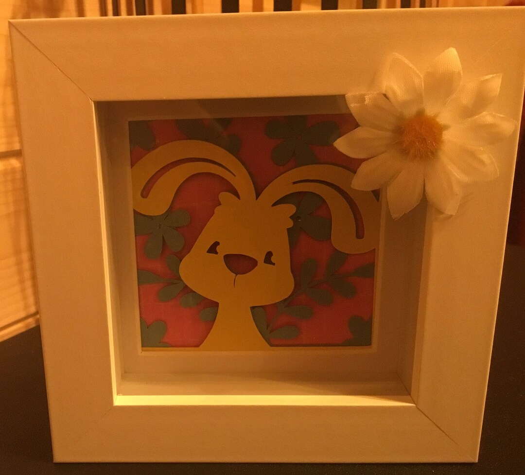 3D Cute Bunny Frame Etsy