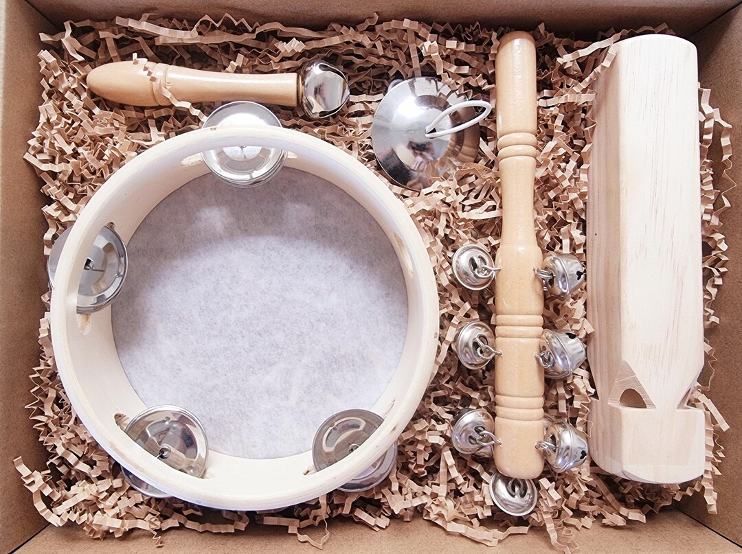 LIMITED EDITION Musical Gift Set merrie Natural Wooden Toys Montessori ...