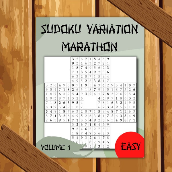 500 Easy Marathon Sudoku Variation Puzzle Book Volume 1 Printable PDF