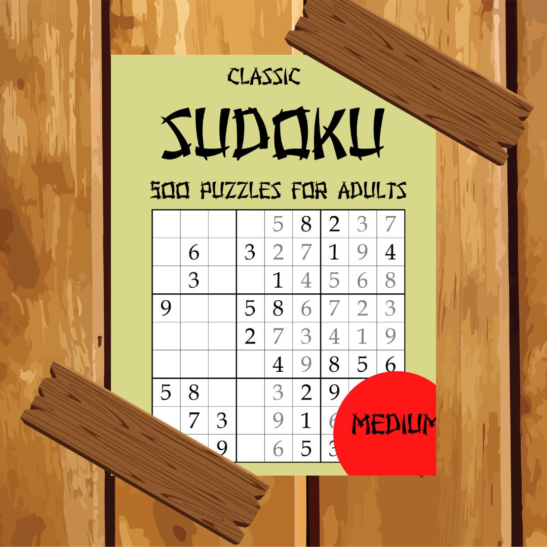 1,000 + Sudoku Classic 8x8: Logic puzzles medium - hard levels