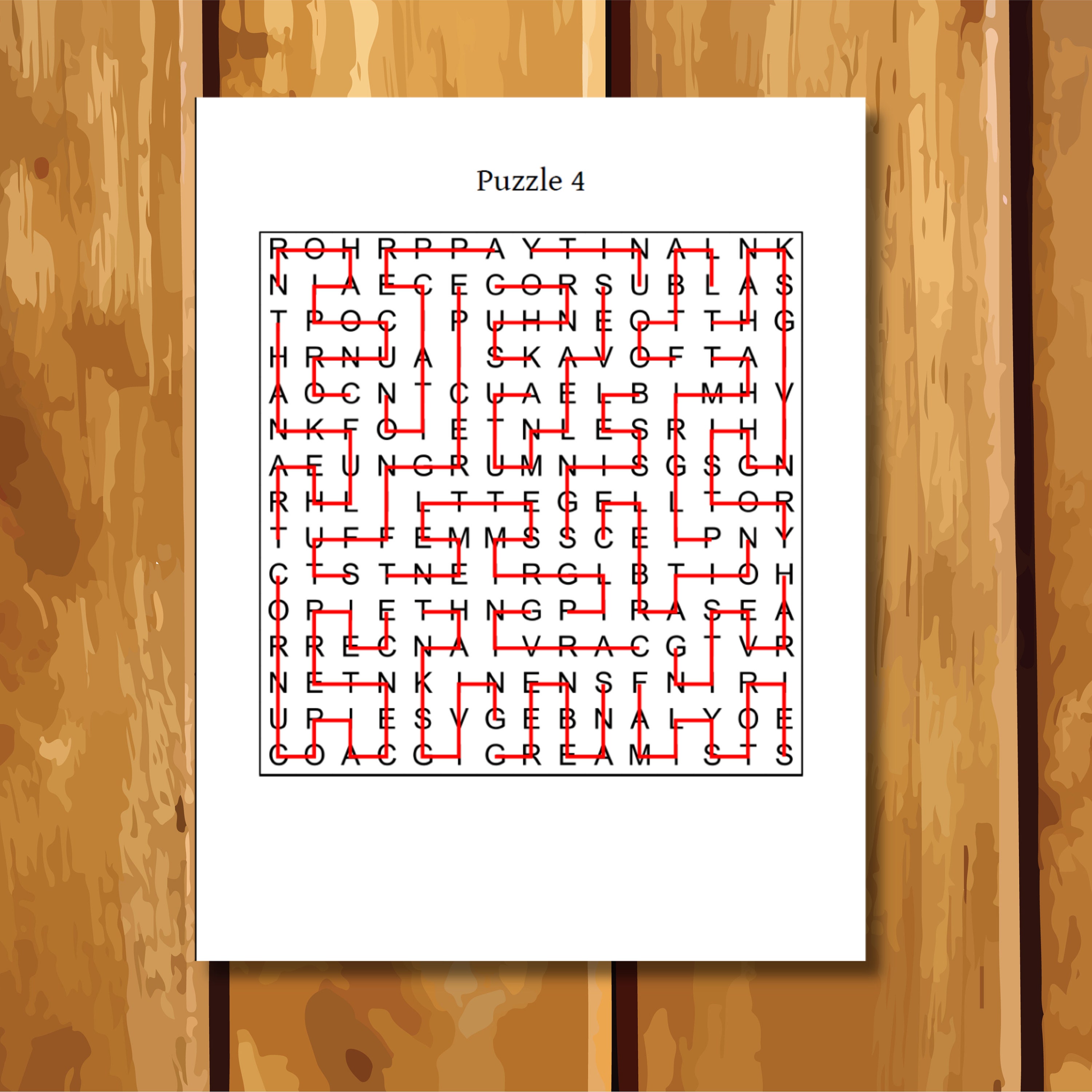 100 Thanksgiving Zig-zag Word Search Printable PDF (Download Now) - Etsy