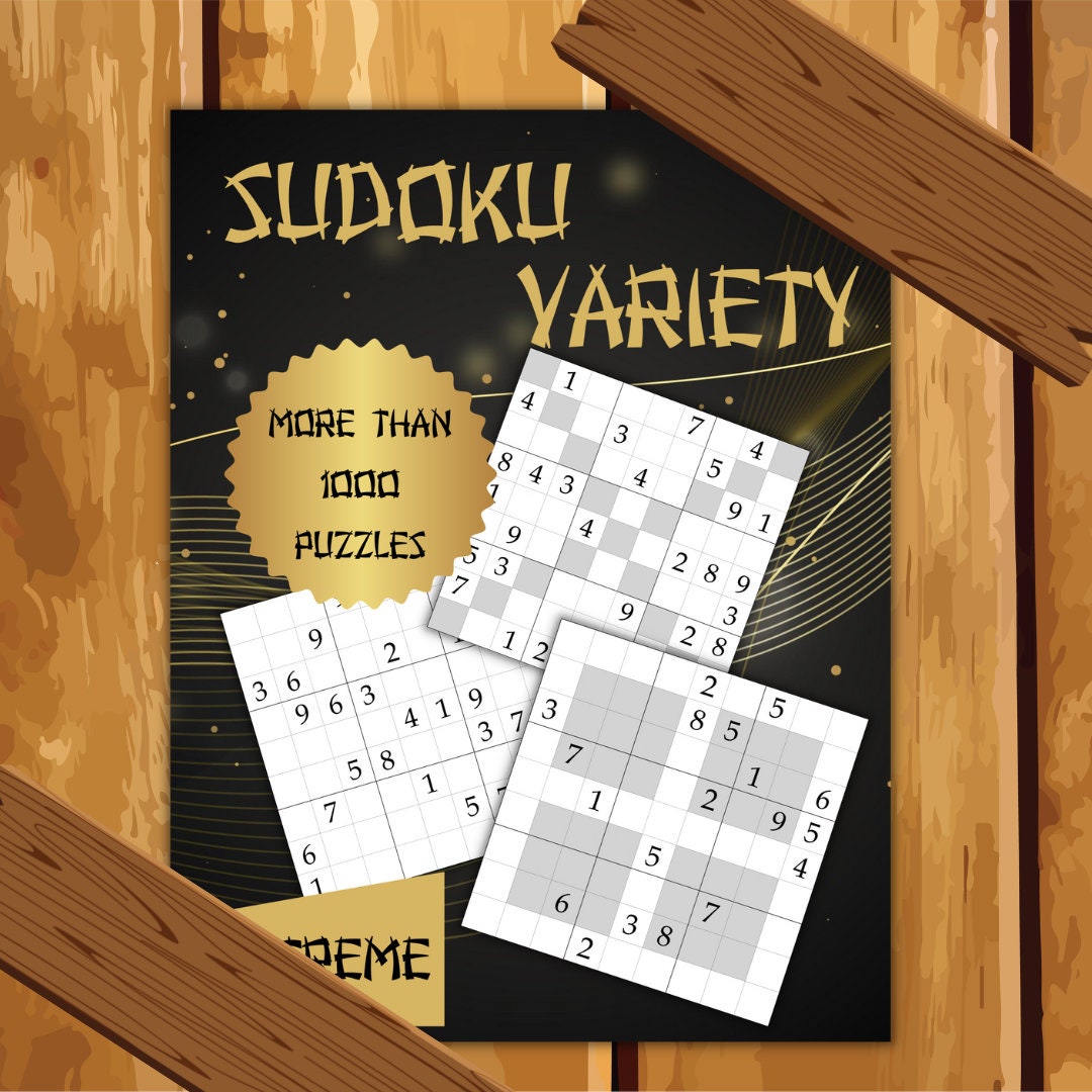 1000 Extreme Sudoku Variety Collection of Classic Sudoku, Sudoku X