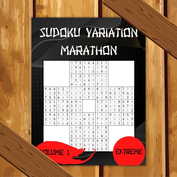 500 Extreme Marathon Sudoku Variation Puzzle Book Volume 1 Printable PDF