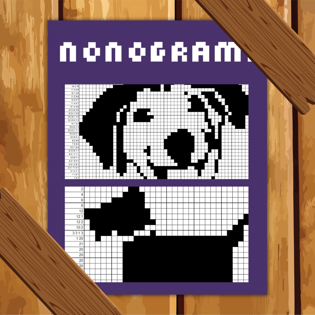Easy To Hard Nonograms Printable PDF Etsy