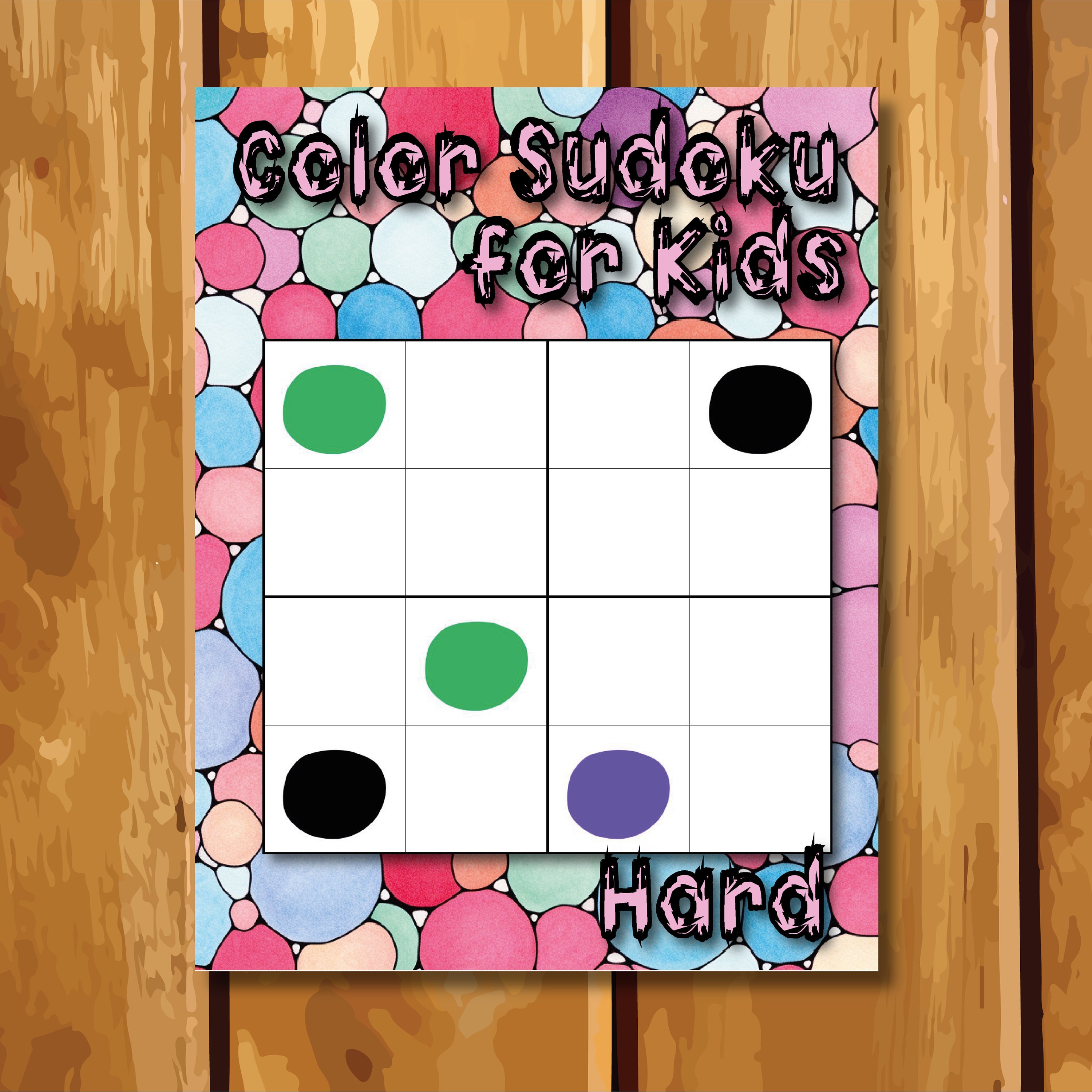 Printable Sudoku for Kids - 4x4 Grid - Easy