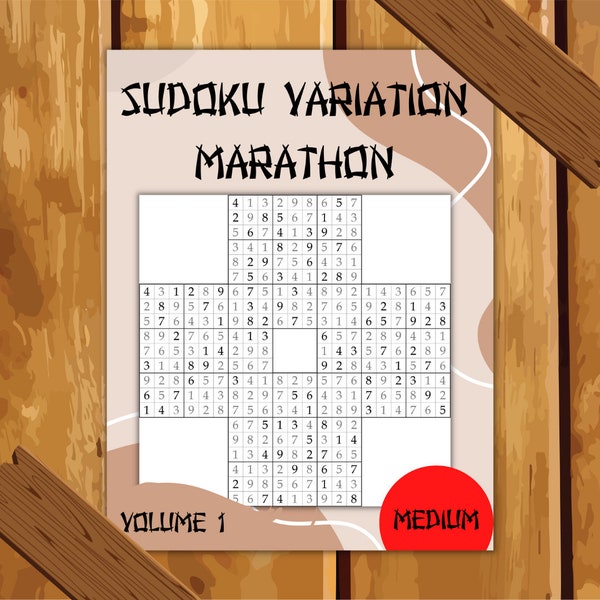 500 Medium Sudoku Variation Marathon Puzzle Book Volume 1 Printable PDF