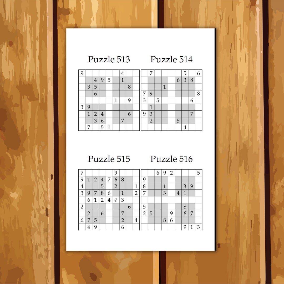 Hyper Sudoku Hard to Extreme 1000 Puzzles Printable PDF - Etsy