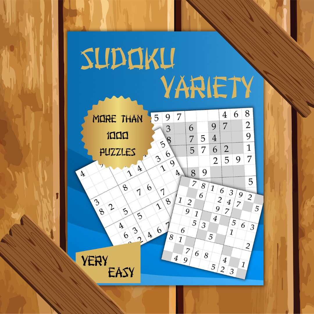 1000 Very Easy Sudoku Variety Collection of Classic Sudoku, Sudoku X
