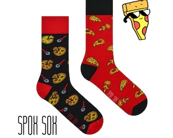 Pizza Socks | Food Socks | Socks with pizza slices | Colorful socks | Motif socks | Themed socks