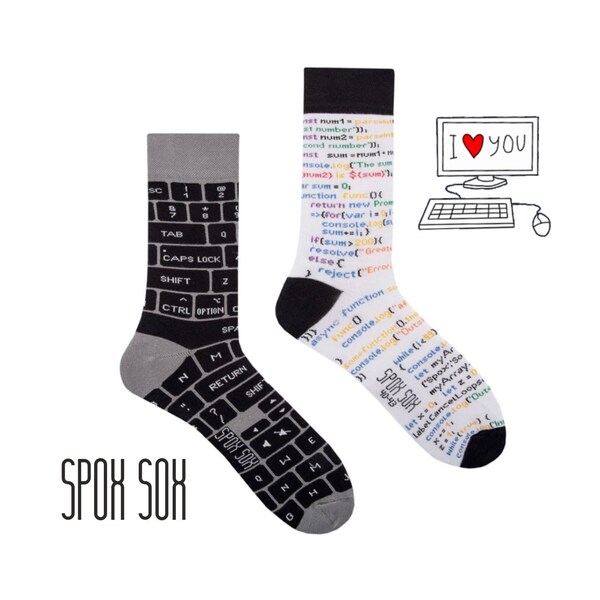 Chaussettes informatiques | Cadeau pour informaticien | Cadeau pour les programmeurs | Cadeau pour étudiant en informatique | Chaussettes à motifs | Chaussettes colorées | Chaussettes Tehmen