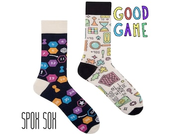 Games Socks | Gift for game night | Lustige socks | Colorful socks | Motif socks | Themed socks | Mismatched socks