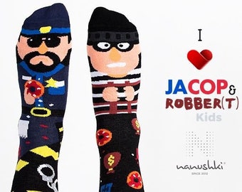 Police socks for children | Policeman Socks | Funny socks for kids | fair trade socks | Children's socks