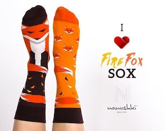 Mega cute fox socks for kids Fox socks for children | Funny socks for kids | fair trade socks | Socks with animals | Fox