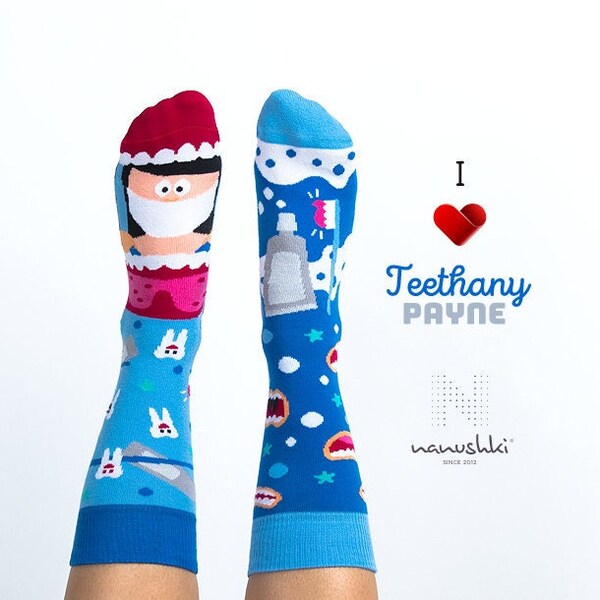 Geschenk für Zahnärztin | Ärztinsocken | Themensocken | Berufssocken | Motivsocken | Bunte Socken | Ärztin Socke | Doktorin Socken