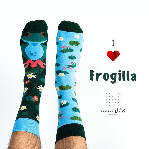 Frosch Socken | Tiersocken | niedliche Socken | Motivsocken | Bunte Socken | lustiges Geschnek | niedliches Geschenk