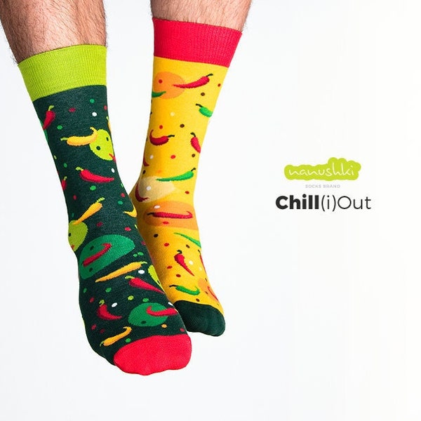 Chilli Socks | Funny gift | Colorful socks | Motif socks | Themed socks | chili pepper | Partner socks