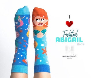 Mermaid socks for children | Happy Unicorn | Colorful socks for children | Funny Socks | Fair socks | Funny gift