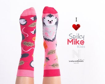 Mega cute hedgehog socks for kids | Hedgehog socks for children | Funny socks for kids | fair trade socks | Socks with animals | Hedgehog