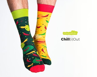 Chili Sock / casuales acogedores unisex diseño Etsy
