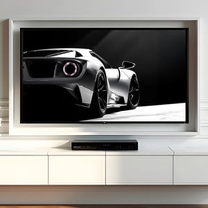 Ford GT Rear View Digital file. Modern Automotive Photography