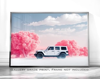 Jeep Wrangler Art Print – Off-Road Adventure Photography – Modern Automotive Wall Art