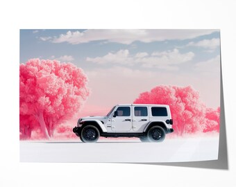 Jeep Wrangler Art Print – Off-Road Adventure Photography – Modern Automotive Wall Art