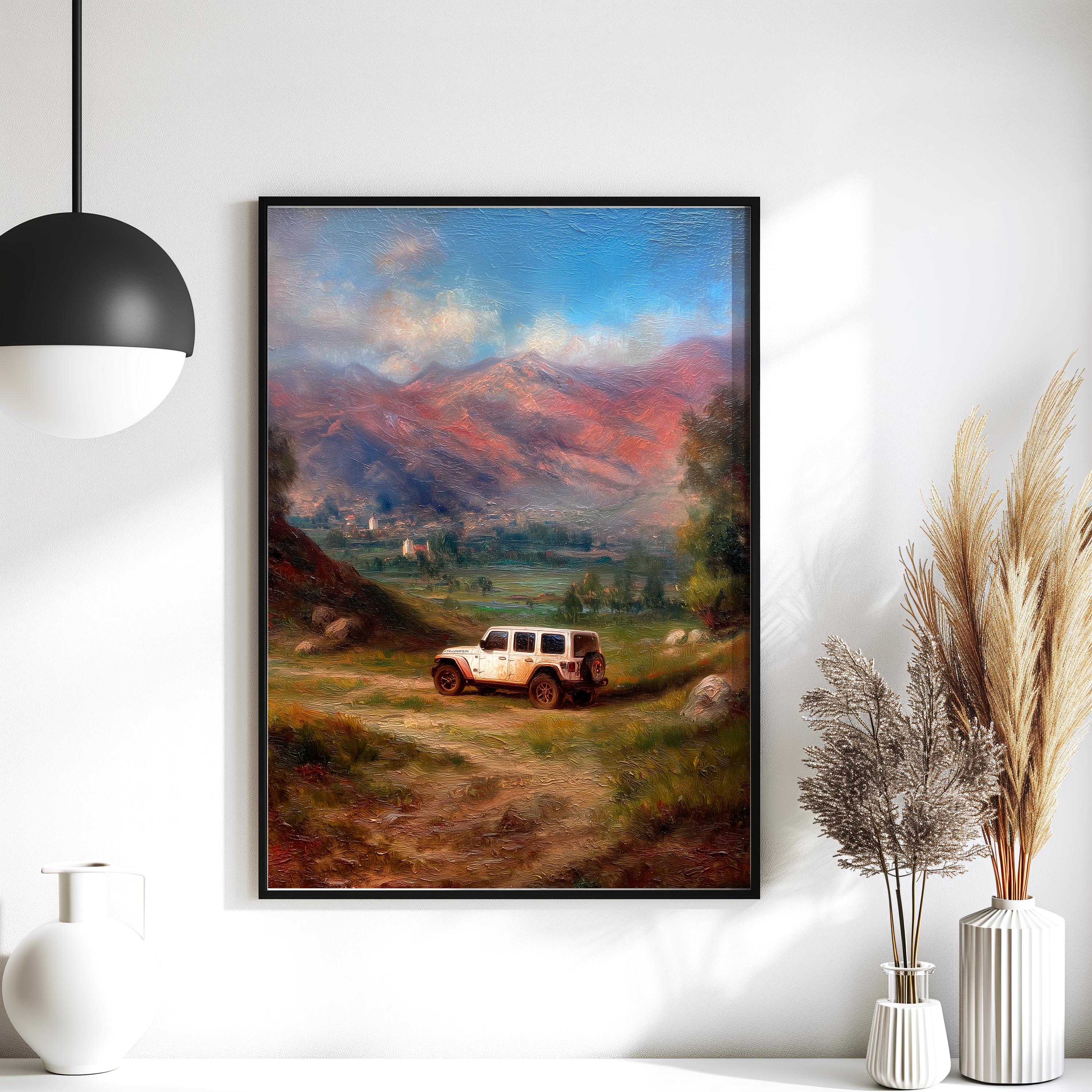 Jeep Wrangler Canvas Wall Art - Etsy