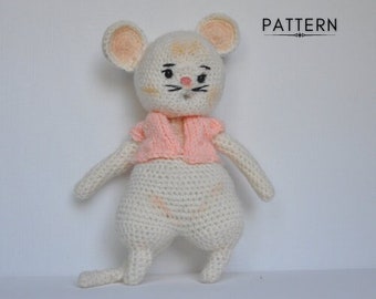 Crochet Mouse Pattern - Amigurumi mouse pattern, Crochet PDF tutorial