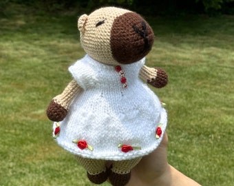 Crochet Capybara Pattern - Low-Sew Amigurumi Tutorial - DIY Plush Toy for Craft Lovers