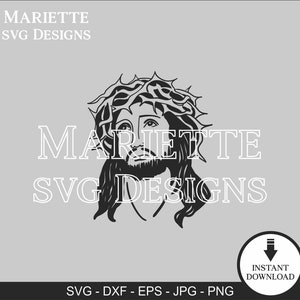 Jesus | Jesus Christ Illustration | Son of God | Church | Religious | Laser Cut File SVG Digital File | INSTANT DOWNLOAD