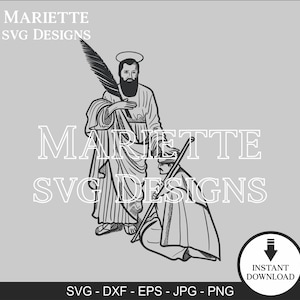 Sint-Raymond | St. Raymond-illustratie | Libanese heilige | Kerk | Religieus | Lasergesneden bestand SVG digitaal bestand | DIRECTE DOWNLOAD