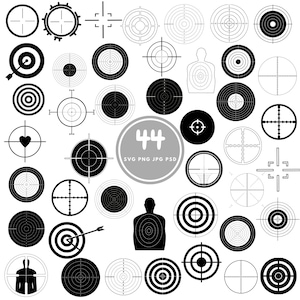 Crosshair SVG Bundle , 44 sniper svg Bundle, PNG, PSD
