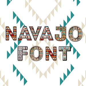 Carattere Navajo, carattere Navajo, lettere dei nativi americani come PNG