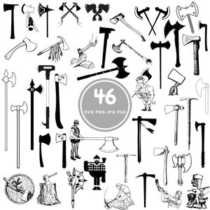 Axe SVG, 46 hatchet PNG, Cricut, Silhouette