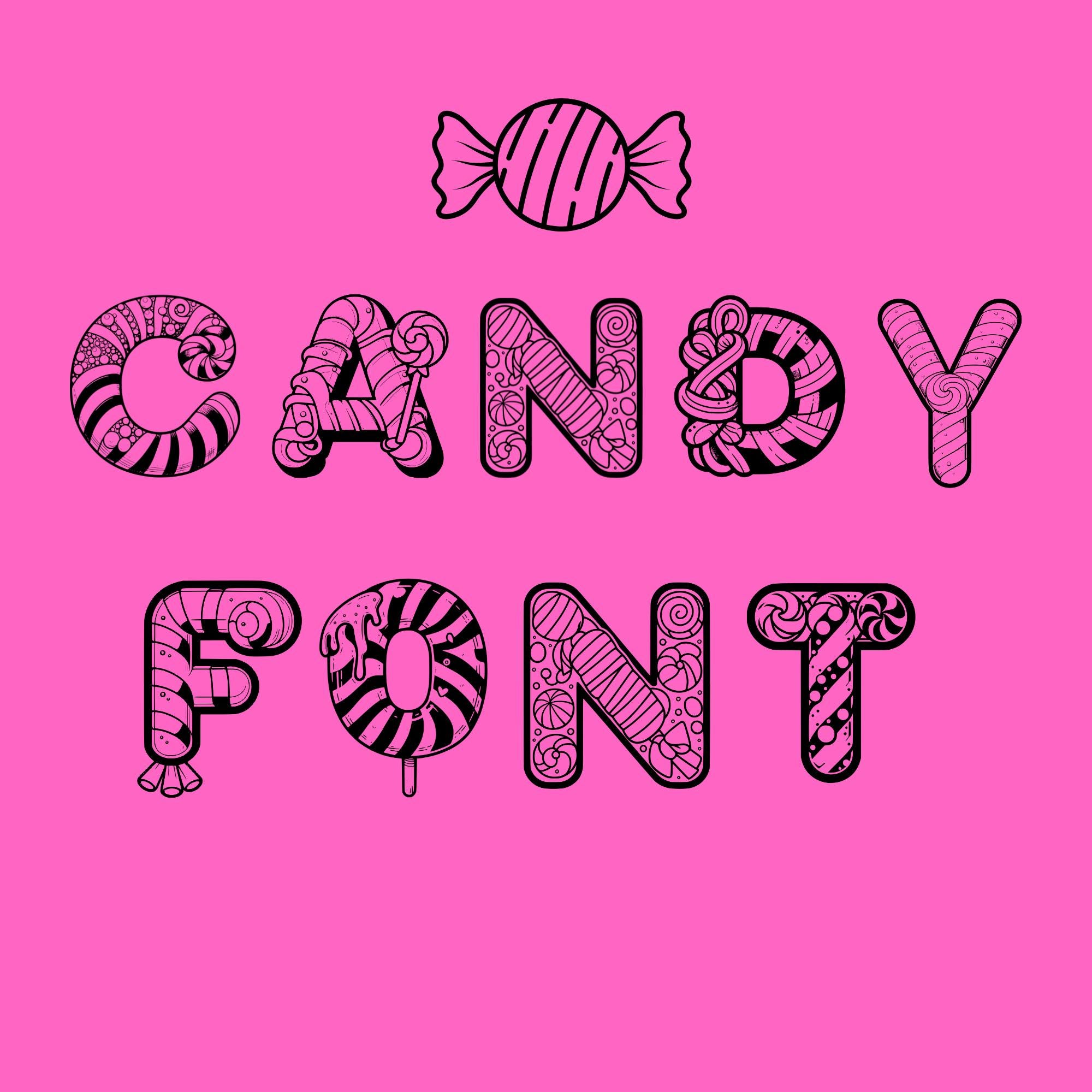 Candy Alphabet Coloring PNG – Sweet Letters for Kids - Etsy