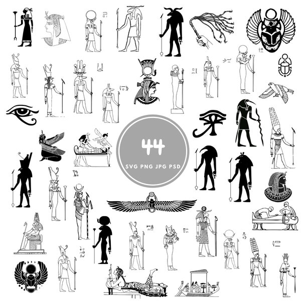 Egyptian Hieroglyphs Svg - Etsy