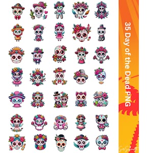 Tag der Toten-Digitaldesign für Sticker – Zuckerschädel & Traditionen