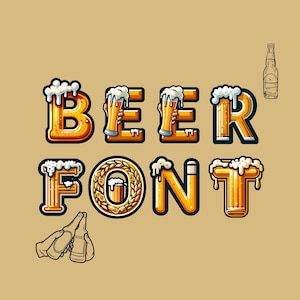 Bierlettertype, bierlettertype, bierletters als PNG