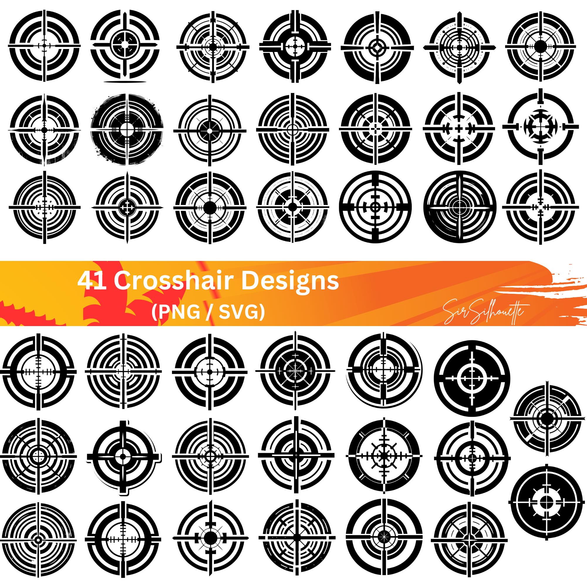 Target Backdraft Design Crosshair SVG, 41 Target Designs as PNG - Etsy