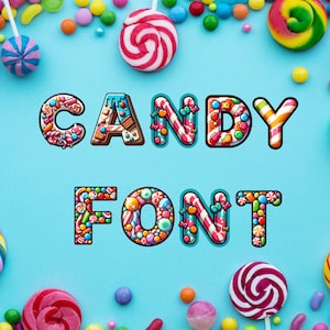 Carattere caramella, carattere caramella, lettere caramella come PNG