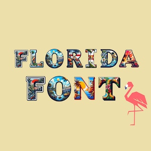 Florida Schriftart, Florida Buchstaben als PNG
