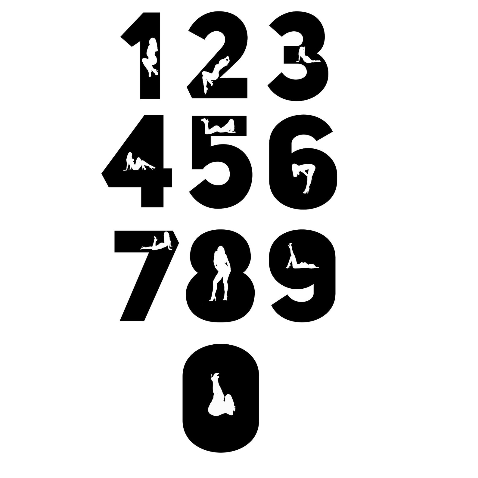 Sexy Font, Alphabet With Sexy Silhouettes, Sexy Letters as Png - Etsy