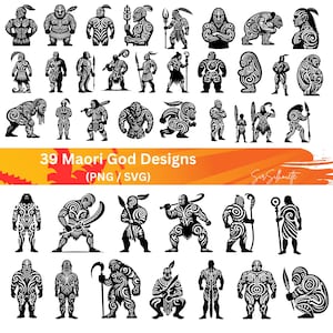 Maori God SVG, 39 Maori God Designs as PNG