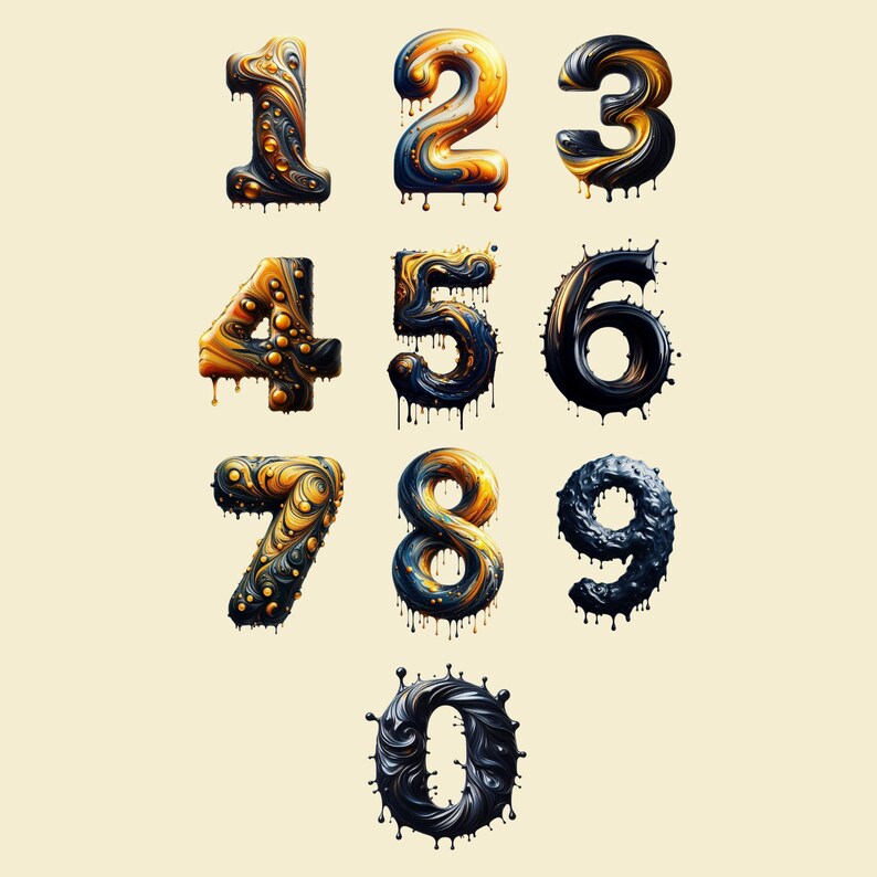 Oil Alphabet Clipart, Petroleum Letters PNG, Liquid Grease Sublimation ...