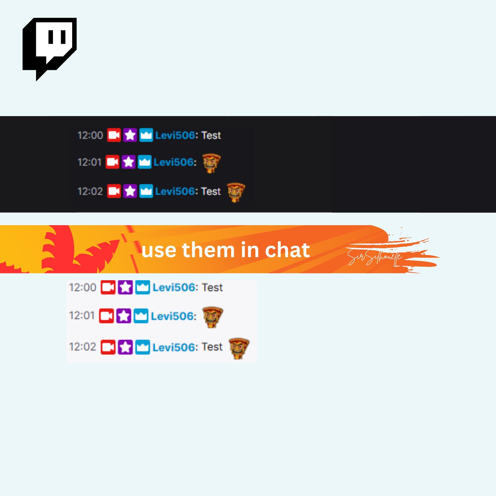 Kawaii Pizza Twitch Emotes, Cute Food Discord Stickers, Cheesy Snack ...