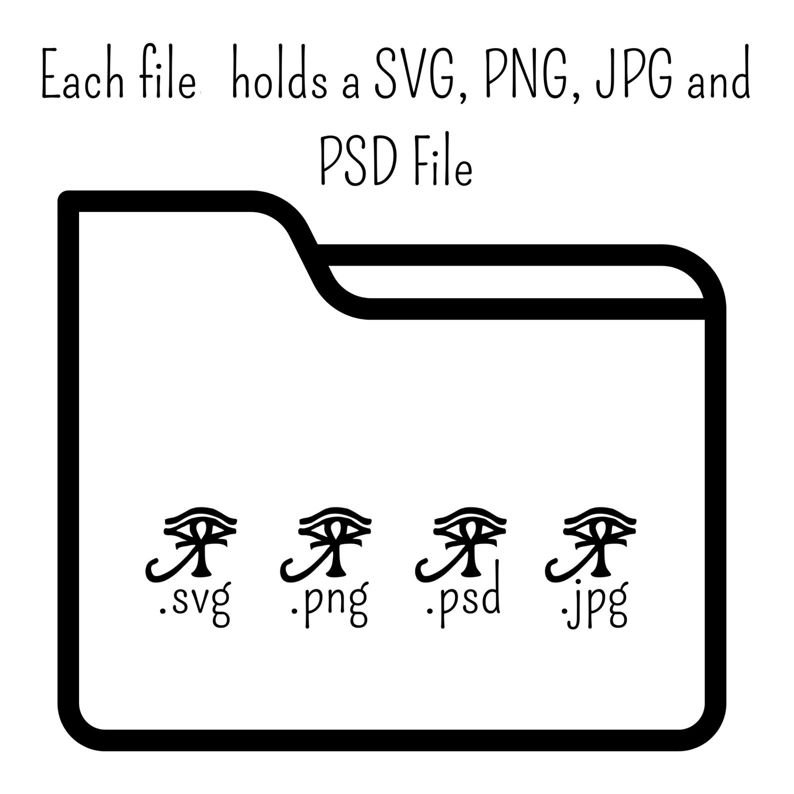 Egypt SVG 44 Hieroglyphs Svg Bundle PNG PSD - Etsy