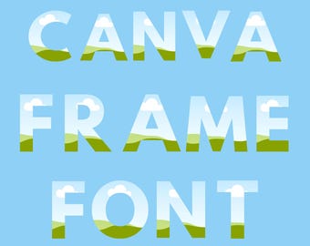 Alphabet Letter PDF Set for Canva | Custom Photo Letters A–Z, Numbers & Symbols | Digital Download