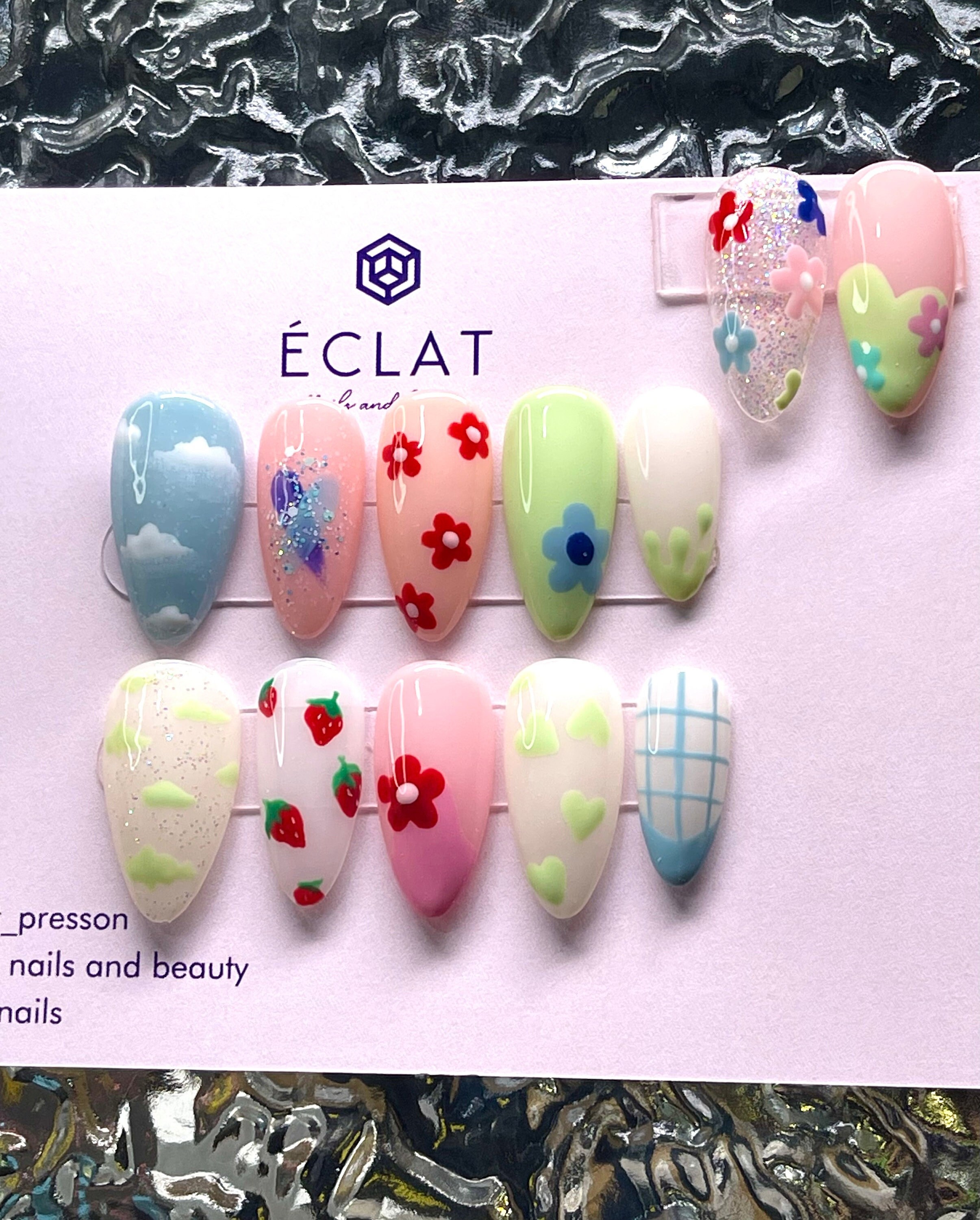 I Have a Dream. Colourful Press on Nail. Hand Painted.used - Etsy Canada