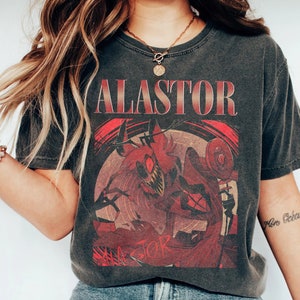 Alastor Hazbin Hotel Characters T-shirt, Alastor Hazbin Hotel T-shirt, Alastor Vivziepop T-shirt, Hazbin Hotel Cartoon Merch, Gifts For Fans